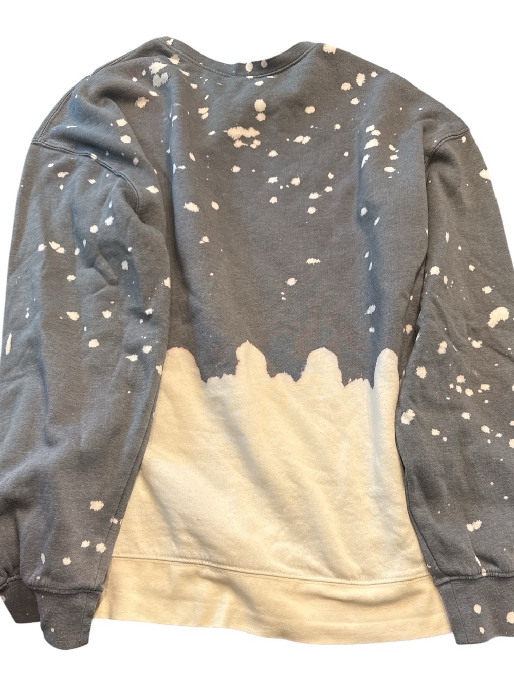 Gildan Buffalo Bills Gray, White, Red & Blue Tie-Dye Crewneck Sweatshirt - Picture 5 of 6